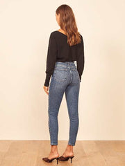 Harper High Rise Skinny Cropped Jeans