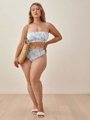 Tide Smocked Bikini Top