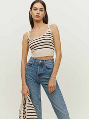 Varenne Cashmere Tank And Cardi Set