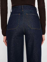 Alyssa Stretch High Rise Wide Leg Jeans