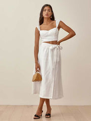 Petites Clyde Linen Two Piece
