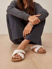 Arianna Puffy Strap Slide Sandal