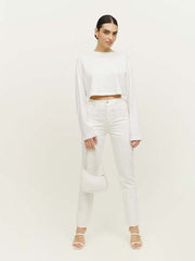 Becca Relaxed Long Sleeve Cropped Tee