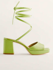 Magda Ankle Tie Platform