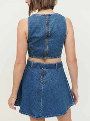 Anissa Two Piece Denim Set