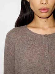 Clara Cashmere Crew Cardigan