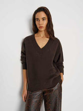 Jadey Cashmere Oversized V-Neck Sweater