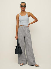 Fernando Linen Wide Leg Short Pant