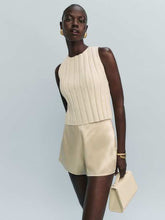 Callie Cotton Ribbed Sweater Tank