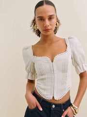 Simmie Linen Top