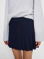 Mina Regenerative Merino Pleated Skirt