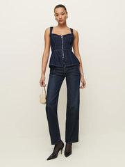 Zeta Denim Top