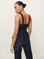 Zeta Denim Top