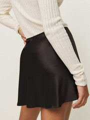Brandy Satin Skirt