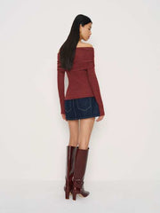 Florie Twist Front Sweater