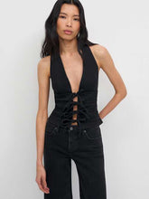 Kyleigh Denim Halter Top