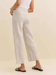 Joni Linen Cropped Pant