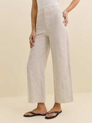 Joni Linen Cropped Short Pant