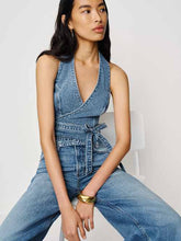 Gaia Denim Halter Top
