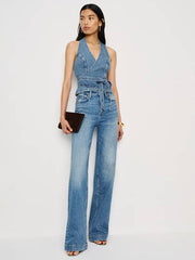 Gaia Denim Halter Top