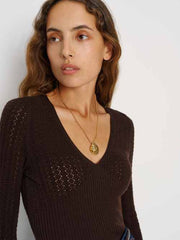 Krista Regenerative Merino V-Neck