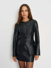 Veda Ayla Leather Blazer