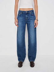 Charlee Low Rise Straight Leg Long Jeans