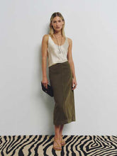 Regina Mid Rise Midi Skirt