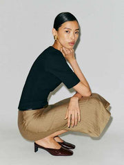 Helen Low Waist Midi Skirt