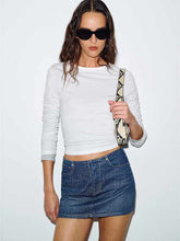 Rylee Low Rise Denim Mini Skirt