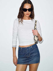 Rylee Low Rise Denim Mini Skirt