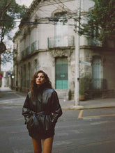 Veda Lennox Leather Oversized Bomber