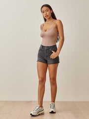 Charlie High Rise Jean Short