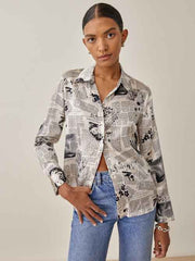 Sky Relaxed Silk Top