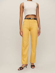 Cowboy High Rise Straight Jeans
