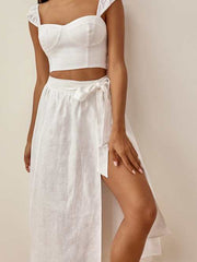 Petites Clyde Linen Two Piece