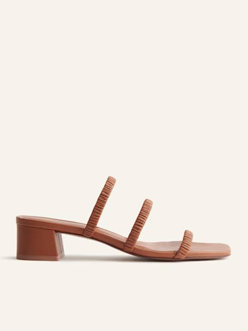 Assunta Strappy Block Heel Mule