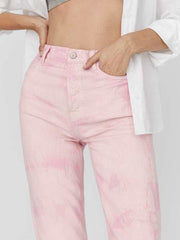 Cynthia Spiral High Rise Straight Long Jeans