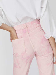 Cynthia Spiral High Rise Straight Long Jeans