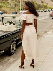Sandalwood Linen Skirt