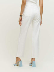 Casey Mid Rise Relaxed Straight Jeans