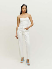 Casey Mid Rise Relaxed Straight Jeans