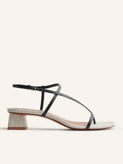 Dani Asymmetrical Block Heel Sandal