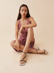 Dani Asymmetrical Block Heel Sandal