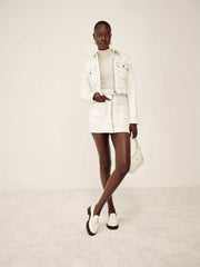 Anna Patch Pocket Denim Mini Skirt
