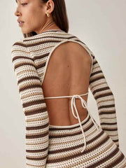 Pesca Open Knit Dress
