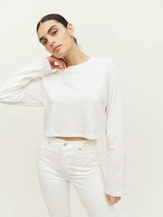 Becca Relaxed Long Sleeve Cropped Tee