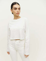 Becca Relaxed Long Sleeve Cropped Tee