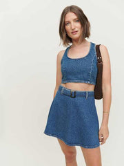 Anissa Two Piece Denim Set