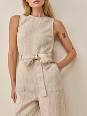 Petites Naomi Linen Jumpsuit